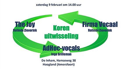 Optreden Firma Vocaal tijdens korenfestival in Weesp